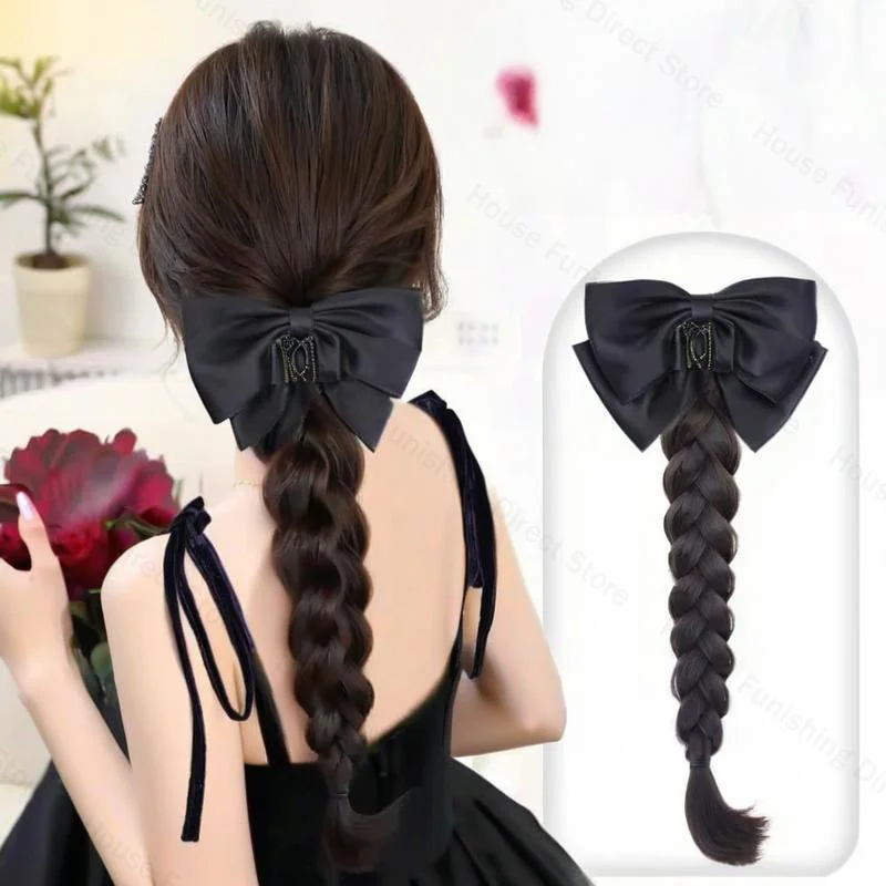 Cosplay Prop Bow - ใหม่ Claw คลิปโบว์วิกผมผมหางม้าจับประเภทคลิปวิกผมหางม้าสูงใหม่จีน Twist Braid อุปกรณ์เสริมผมต่อผม