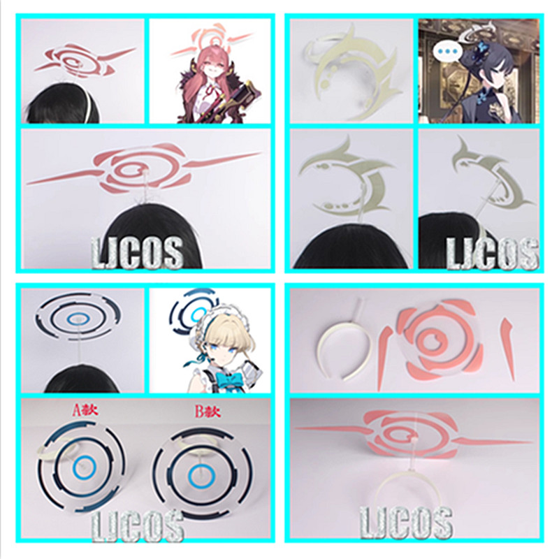 Cosplay Material For Prop - ชุดคอสเพลย์อะนิเมะเกมสีน้ำเงินแอสึมะโตกิคิซากิริฮาชิมะฮาโลอุปกรณ์ประกอบฉากฮาโลวีนของขวัญสำหรับคอสเพลย์