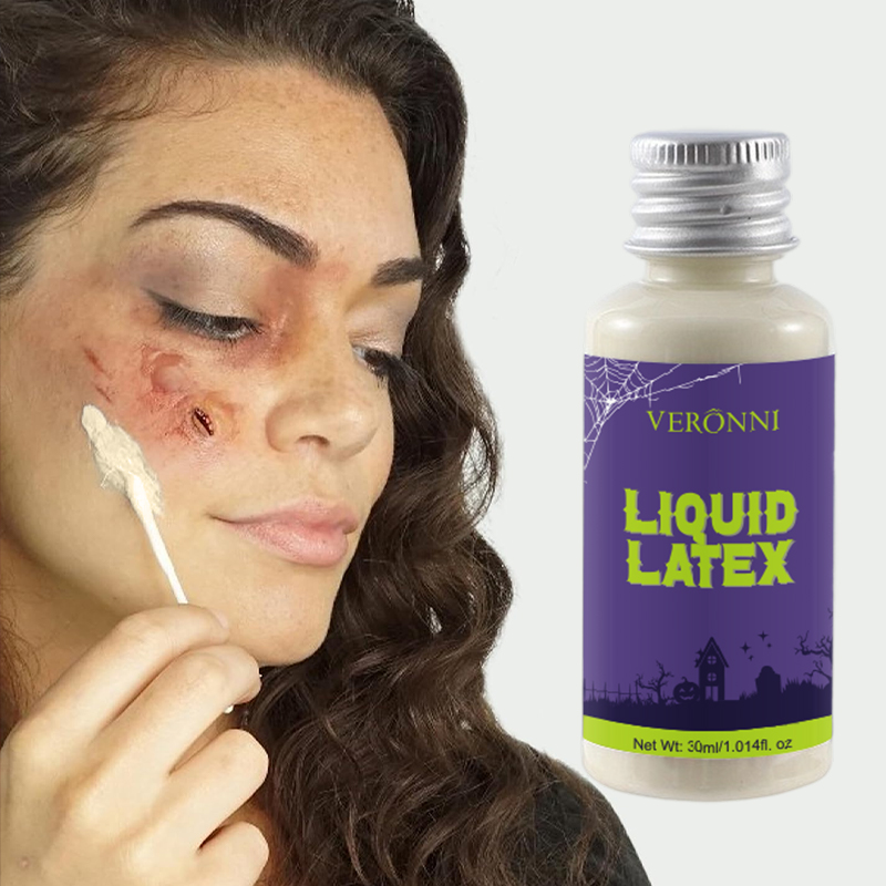 Body Paint Sfx - เครื่องสำอางลาเท็กซ์แบบน้ำแห้งเร็วสำหรับฮาโลวีน ใช้ได้หลากหลาย เหมาะสำหรับแต่งหน้าสีเบจอ่อน ปกปิดรอยแผลเป็นและริ้วรอย