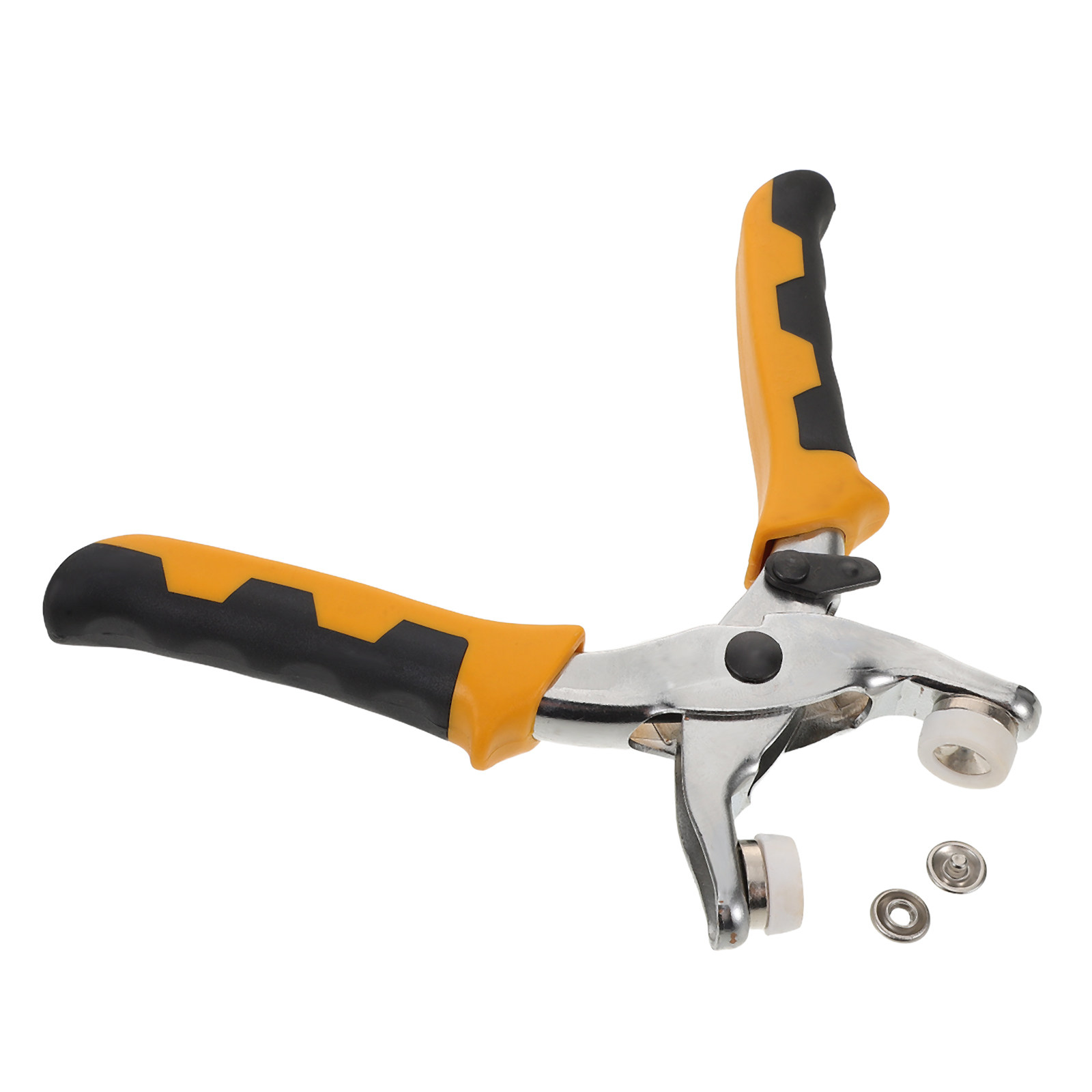 Snap Plier Setter - เครื่องมือติดกระดุมแบบสแนปสำหรับเย็บเสื้อผ้า ผ้าใบ ผ้าใบกันน้ำ พร้อมที่กดกระดุมและด้ามจับที่ออกแบบตามหลักสรีรศาสตร์