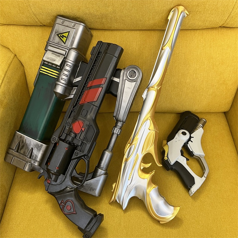Fallout Cosplay Prop - ปืนของเล่นคอสเพลย์ ปืนทอง ปืนเลเซอร์ ปืนลูกโม่ ของเล่นจำลอง ไม่ยิงได้