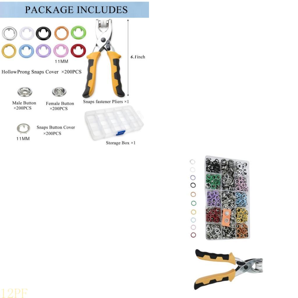 12PF 11 มม.โลหะ Fasteners พร้อ - Snap Plier Setter บทวิจารณ์และราคา