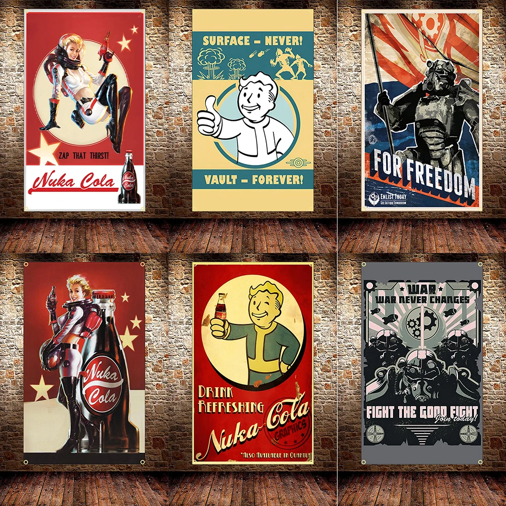 FLAGDOM 90X150CM 3X5Ft โปสเตอร - Fallout Cosplay Prop บทวิจารณ์และราคา