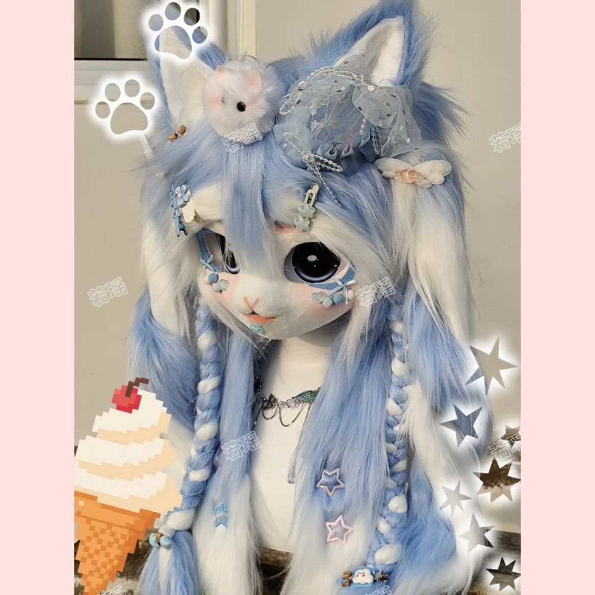 หน้ากากคอสเพลย์ขนสัตว์แบบทำมือ - Cosplay Prop Designer บทวิจารณ์และราคา