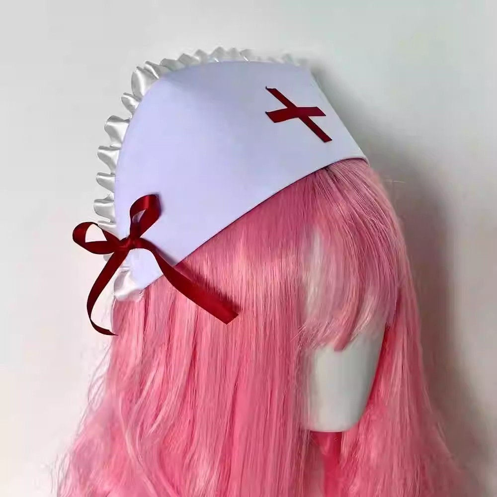 คอสเพลย์หมวกพยาบาลหมวกอุปกรณ์เ - Cosplay Prop Bow บทวิจารณ์และราคา